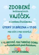 zdobení barevných vajíček